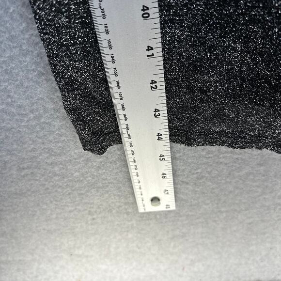 Nina Austin Dress Women Size M Black Sparkle V-Neck Sleeveless Button Front Midi - Picture 11 of 13